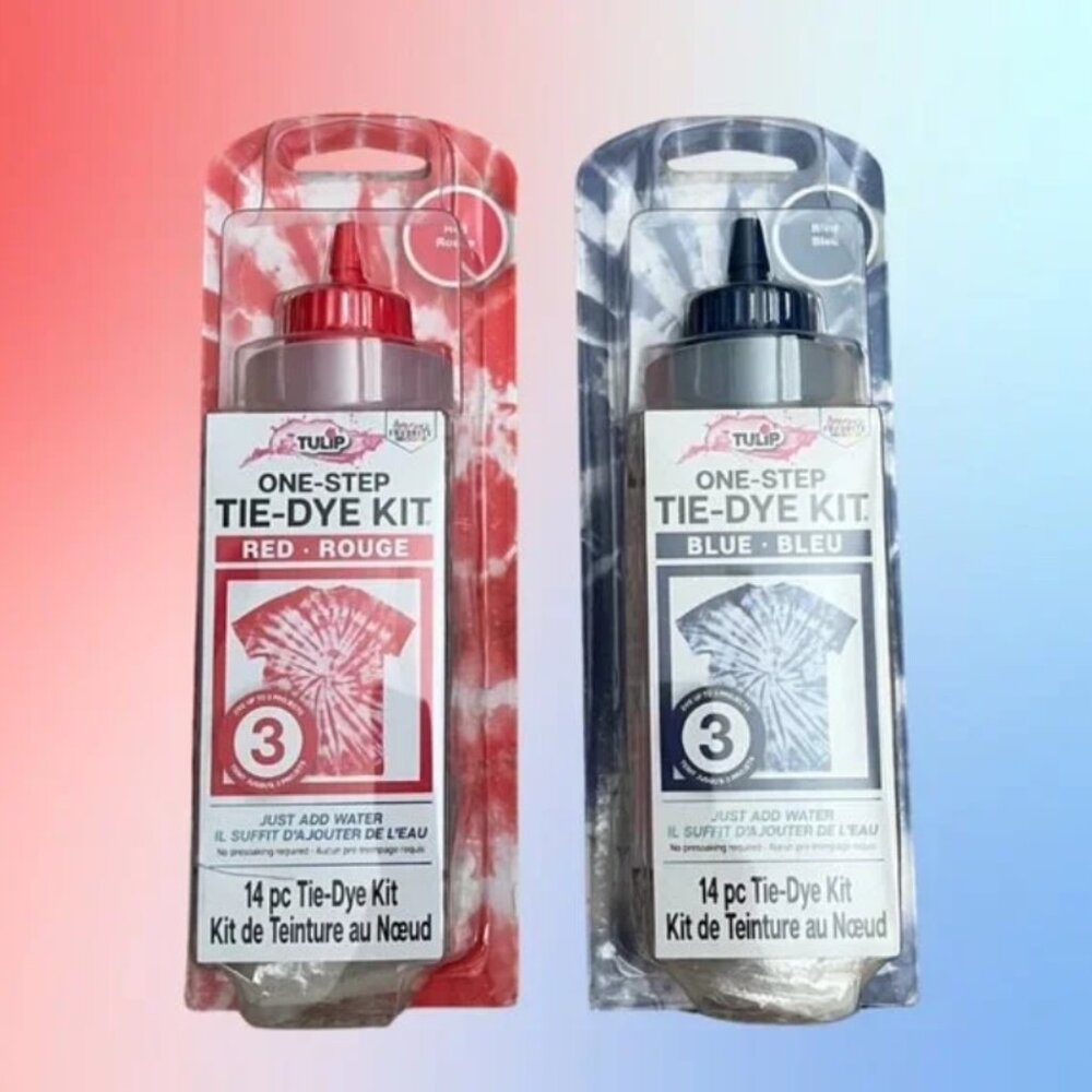🆕NWT Tulip® One-Step Tie-Dye Kit® • Blue & Red